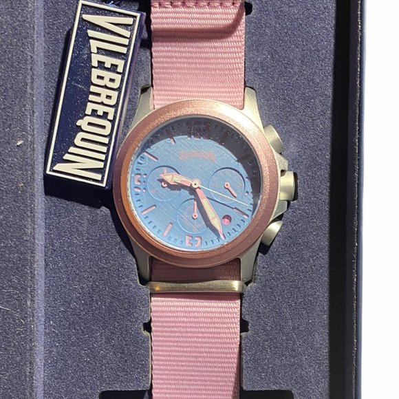 Vilebrequin LIMITED EDITION Chronograph Pink / Blue (NWT) - Picture 5 of 12